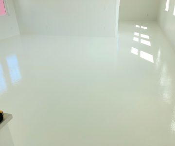 Painted White Floor